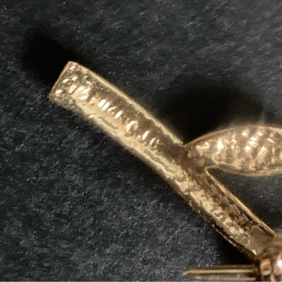 Vintage 14k Yellow Gold Multi Gem Stone Flower Brooch - Picture 3 of 3